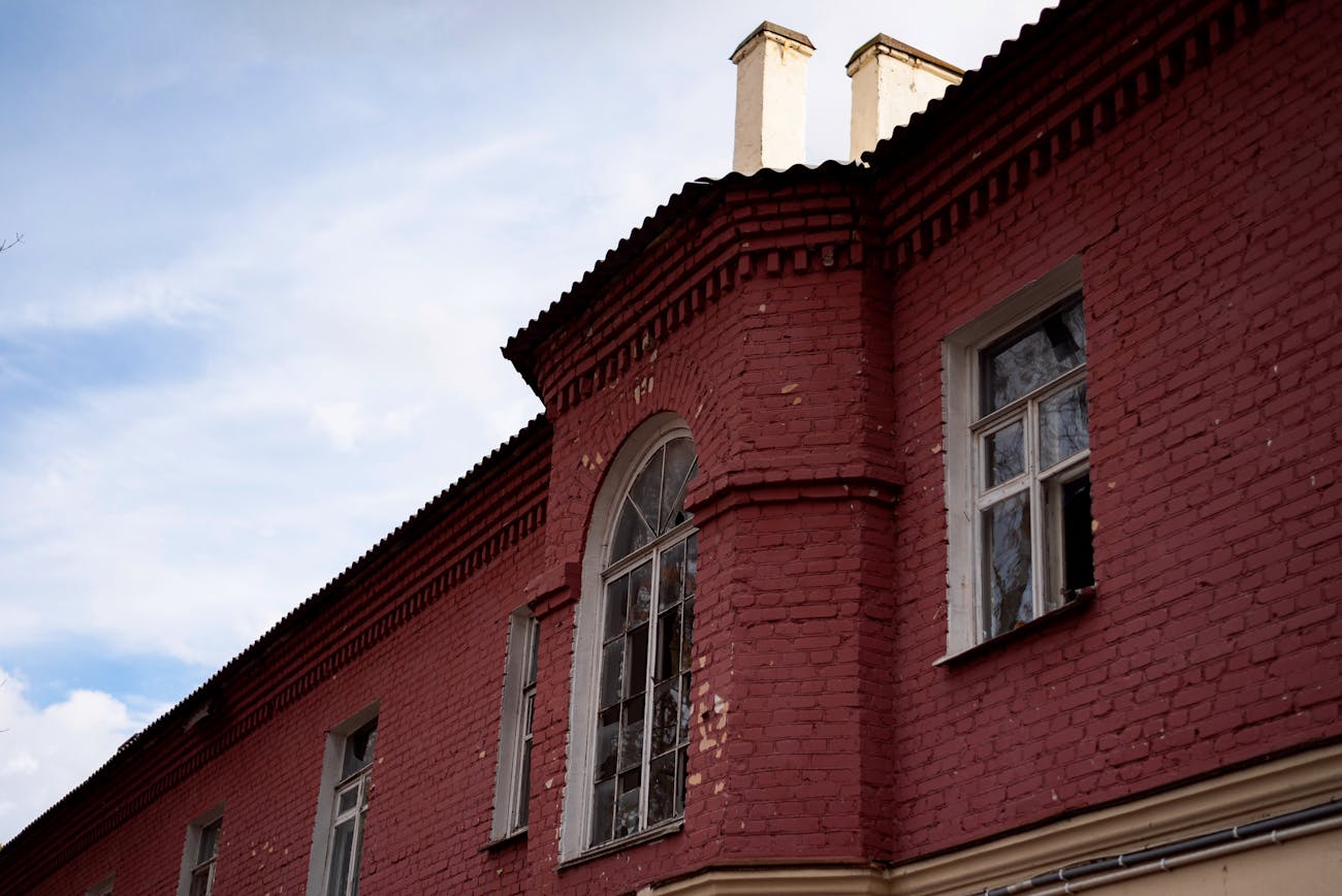 Established brick building facade
